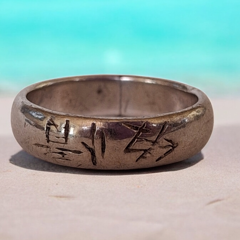 TMA Ring Sterling Silver 925 Asian Character Falling in Love Sterling 925 Size 6